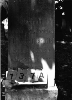 Grabstein 137 [Hahn S. 96 ]: Grabstein 137A [Hahn S. 96 ]