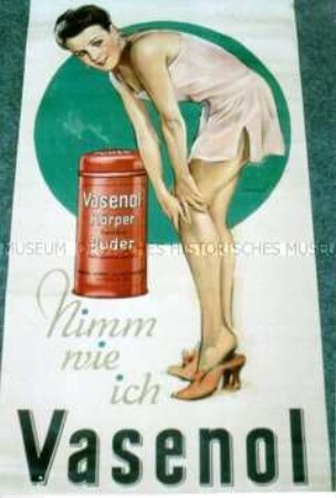 Werbeschild "Vasenol"