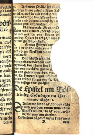 De Epistel am Sösteinden Söndage na Trinitatis. Ephe 3. [Euangelion am Sösteinden Söndage na Trinitatis. Luce 7.]