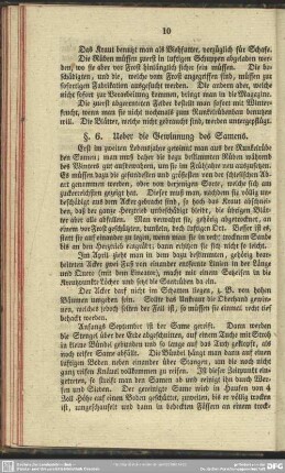 §. 6. Ueber die Gewinnung des Samens