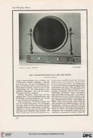 Der Volkswirtschaftler und die Kunst