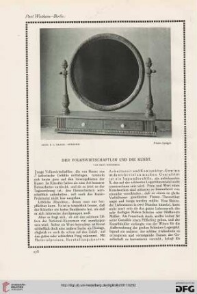Der Volkswirtschaftler und die Kunst