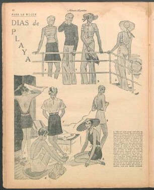 Días de playa [Dibujos] : Para la mujer
