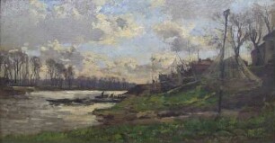 Fischerdorf am Fluss