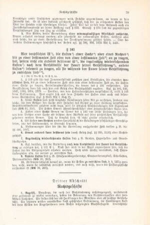 Dritter Abschnitt Rechtsgeschäfte