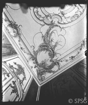 Potsdam, Neues Palais, Tressenzimmer, R.: 163, Decke, Nordwestecke.