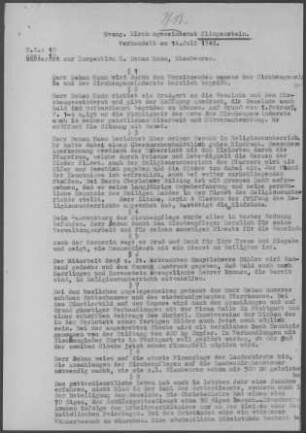 Klingenstein mit Ehrenstein, Herrlingen, Weidach und Arnegg: Inspektion 1948