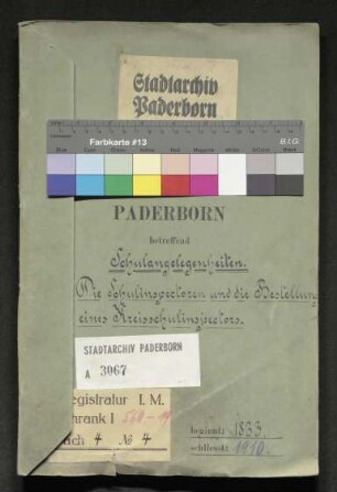Die Schulinspektoren und die Bestellung eines Kreisschulinspektors