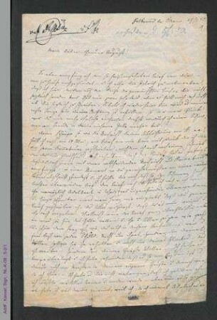 Brief von Louise Otto-Peters an August Peters