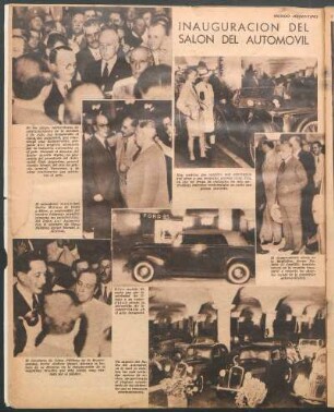 Inauguración del salón del automóvil [Fotografías]