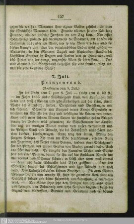 7. Juli. Prinzenraub