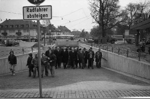Übergabe der Fußgängerunterführung unter der Ebertstraße beim Albtalbahnhof