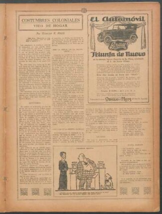 Cotumbres coloniales : Vida de hogar