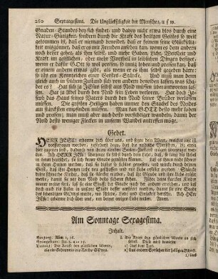 260-264, Inhalt; Eingang; Evangelium