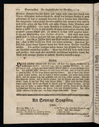 260-264, Inhalt; Eingang; Evangelium