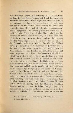 Zur Geschichte des Hausmeiers Ebruin : Die Vitae s. Leodegarii