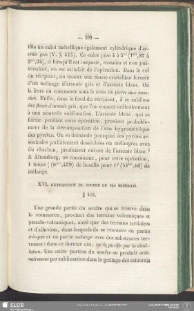 XVI. Extraction Du Soufre De Ses Minerais