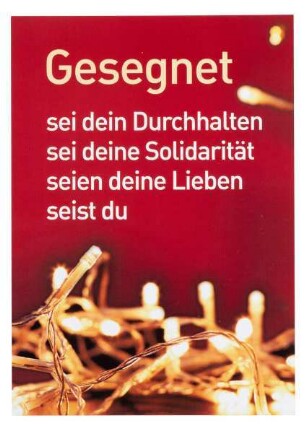 Adventskarte "Gesegnet"