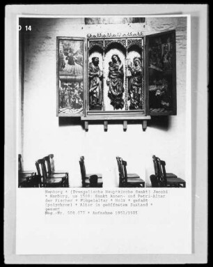 Sankt Annen- und Petri-Altar der Fischer — Altar in geöffnetem Zustand