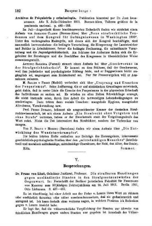 182-192, V. Besprechungen