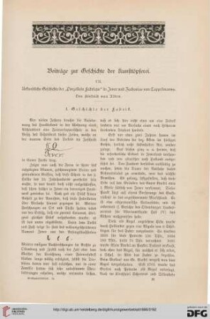 Beiträge zur Geschichte der Kunsttöpferei, [7,1]