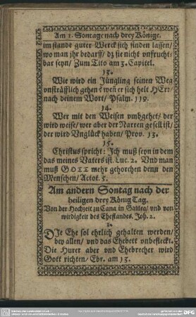 Am andern Sontag nach der heiligen drey König Tag