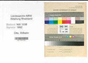 Entnazifizierung Wilhelm Otto , geb. 06.05.1897 (Bauunternehmer)