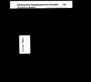 Quittungsbuch von Röcknitz (Erbländischen Anteils) und Treben (bei Wurzen)