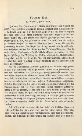 Neujahr 1916