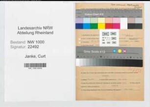 Entnazifizierung Curt Janke, geb. 16.04.1907 (Kaufm.Angest.)