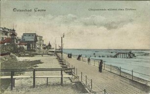 Ostseebad Cranz - Uferpromenade während eines Gewitters