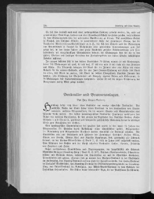 Denkmäler und Brunnenanlagen.
