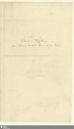 308d: An Clara Wieck vor Ihrem dritten Concert in Wien - Mus.Schu.308d : [Widmungsgedicht]