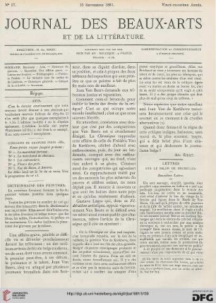 Nr. 17 (15 Septembre 1881)