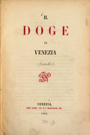 Il Doge di Venezia