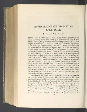 Impressions of hampton institute