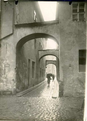 Bautzen. Große Brüdergasse. Blick Richtung Fleischmarkt