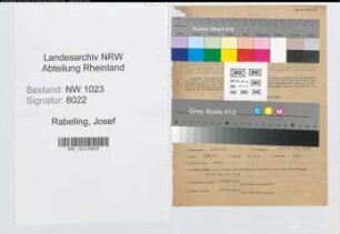 Entnazifizierung Josef Rabeling , geb. 14.03.1896 (Anstreicher)