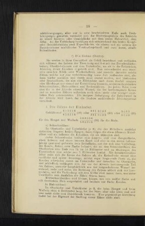 f) Die Zähne (Dentes).
