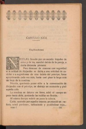 Capítulo XXXI - Explicaciones