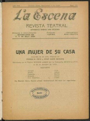 Una mujer de su casa : comedia en un acto