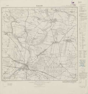 4974 (alte 2898) Konstadt, Meßtischblatt (4cm - Karte)