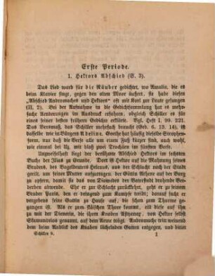 Schillers lyrische Gedichte, 3. Die Gedichte der ersten Periode