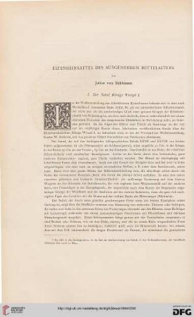 Elfenbeinsättel des ausgehenden Mittelalters