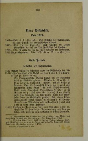 Erste Periode. Zeitalter der Reformation