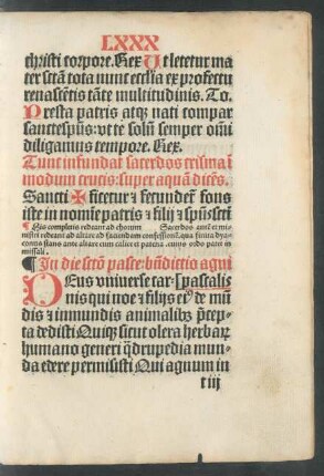 In die sancto pasce: benedicito agni pascalis