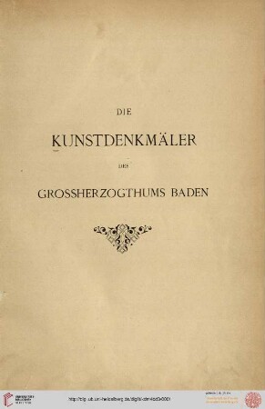 Band 4,3: Die Kunstdenkmäler des Grossherzogthums Baden: Die Kunstdenkmäler der Amtsbezirke Buchen und Adelsheim (Kreis Mosbach)