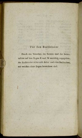 Für den Buchbinder.