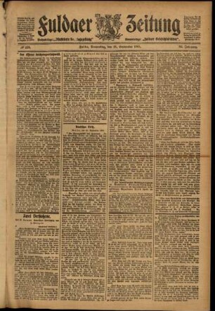 Ausgabe vom Donnerstag, den 21. September 1905.