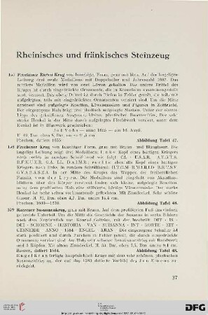 Rheinisches und fränkisches Steinzeug (Nr. 156-168)